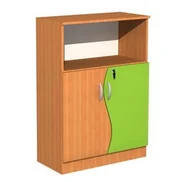 Meble do szkół i przedszkoli - Regał szkolny z szafką Fala 25, szer. 800 mm - miniaturka - grafika 1