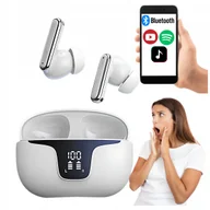 Słuchawki - E5 SŁUCHAWKI BEZPRZEWODOWE DOKANAŁOWE ACN LED BIAŁE - miniaturka - grafika 1