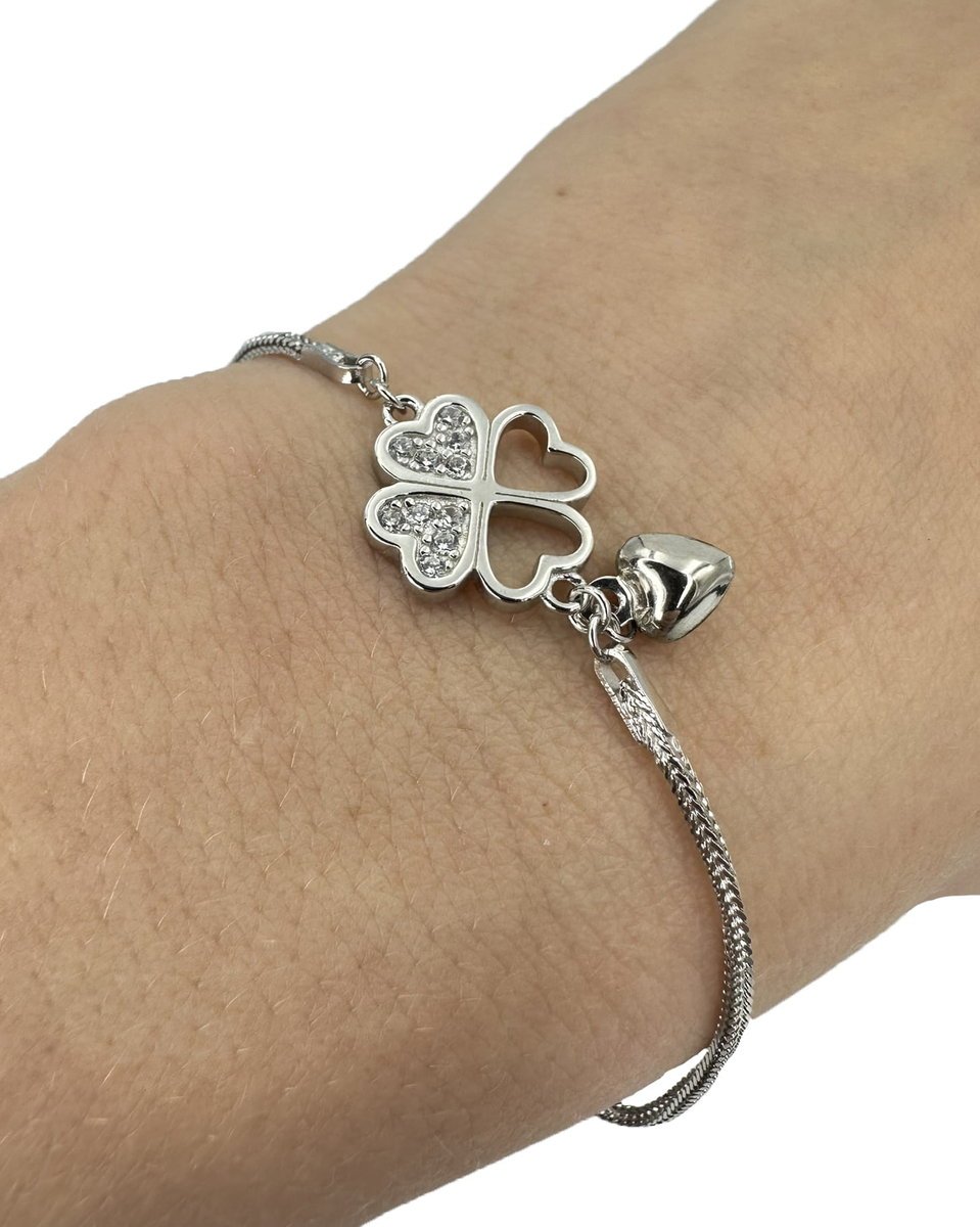 Bransoletki Srebrna Bransoletka Koniczyna SREBRO 925Trusky