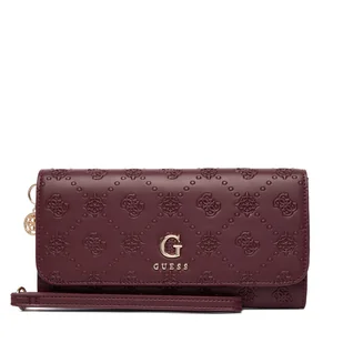 Duży Portfel Damski Guess PW7546 P5461 Bordowy - Portfele - miniaturka - grafika 1