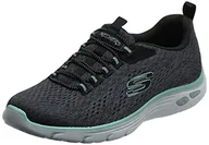 Sneakersy damskie - SKECHERS Empire DLux-Lively Wind 12824-BKAQ Czarne 37 12824-BKAQ - miniaturka - grafika 1