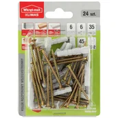Wkręty - Kołek rozporowy uniwersalny 6 x 45 mm 24 szt. Wkręt-met - miniaturka - grafika 1