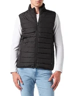 Garnitury - ONLY & SONS Męska kamizelka ONSBRON Quilt Vest OTW VD kamizelka, czarna, M, czarny, M - miniaturka - grafika 1