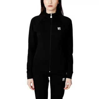 Kurtki damskie - FILA Damska kurtka Benidorm Track Jacket, czarna, M, czarny, M - grafika 1