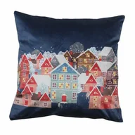 Poduszki - Poduszka LAND 45 x 45 cm granatowy - miniaturka - grafika 1