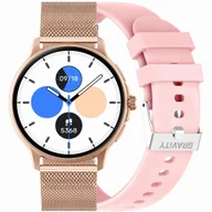 Smartwatch - Gravity GT12-3 Różowy, Złoty - miniaturka - grafika 1