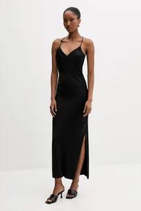 Silvian Heach sukienka MAPHANE kolor czarny maxi prosta GPA25532VE - Sukienki - miniaturka - grafika 1