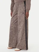 Spodnie damskie - adidas Jeansy Firebird Aop KD8811 Brązowy Loose Fit - miniaturka - grafika 1