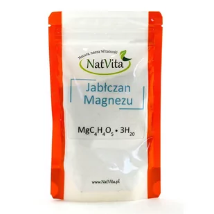 NatVita Jabłczan Magnezu 100g 5902096506051 - Witaminy i minerały - miniaturka - grafika 1