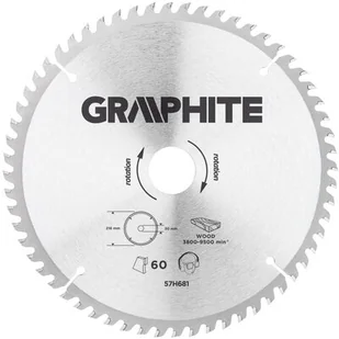 Graphite Piła tarczowa 216x30mm 60 zębów widia (57H681) - Tarcze do pił - miniaturka - grafika 1