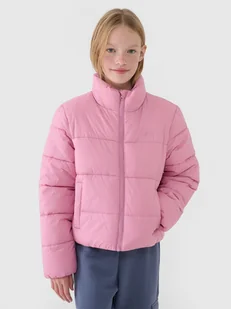 4F Kurtka puchowa z wypełnieniem syntetycznym dziecięca - różowa 164 (13-14 lat) - Kurtki i płaszcze dla dziewczynek 4F Kurtka puchowa z wypełnieniem syntetycznym dziecięca - różowa 164 (13-14 lat) - Kurtki i płaszcze dla dziewczynek - miniaturka - grafika 1