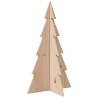 Choinki - vidaXL Drewniana choinka do udekorowania, 80 cm, lite drewno sosnowe - miniaturka - grafika 1