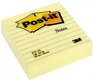 Karteczki samoprzylepne Post-it 100x100mm w linie 3M-70071088515 - Etykiety samoprzylepne i bloki etykiet - miniaturka - grafika 1