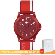Zegarki damskie - Dziecięcy zegarek Lacoste Rider 2030047 czerwony - miniaturka - grafika 1