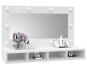 Toaletki - Biała toaletka z lustrem na biurko L9-T71 - miniaturka - grafika 1