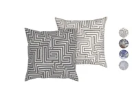 Poszewki na poduszki - LIVARNO home Dwustronne poszewki na poduszki z mikrowłókna satynowego, 40 x 40 cm, 2 sztuki - miniaturka - grafika 1