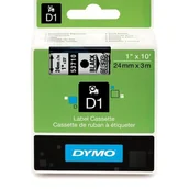 Dodatki do drukarek i skanerów - DYMO RHINO Taśma D1 53710 24mm x 7m - przezroczysta/czarny nadruk S0720920 - miniaturka - grafika 1