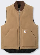 Kamizelki męskie - Kamizelka Carhartt V01 Firm Duck Insulated Brown - miniaturka - grafika 1