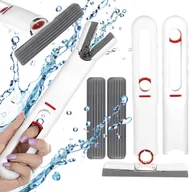 Miotły, szufle, mopy - MINI MOP MAŁY PŁASKI Z WYCISKACZEM DO MYCIA OKIEN PÓŁEK SZCZOTKA DO MYCIA - miniaturka - grafika 1