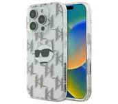 Etui i futerały do telefonów - Karl Lagerfeld IML Choupette Head Electroplated do iPhone 16 Pro Przezroczysty - miniaturka - grafika 1