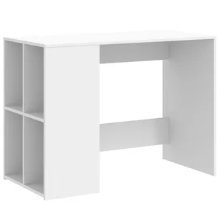 vidaXL Biurko, białe, 102x50x75 cm, materiał drewnopochodny - Biurka - miniaturka - grafika 1