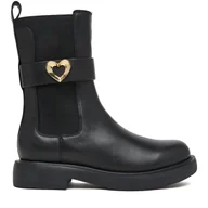 Botki damskie - Botki LOVE MOSCHINO JA24044G0NIA0000 Czarny - miniaturka - grafika 1