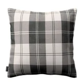 Poszewki na poduszki - Dekoria Poszewka Kinga na poduszkę krata czarno-biała 60 × 60 cm Edinburgh 105-115-74 - miniaturka - grafika 1