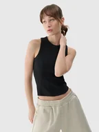 Koszulki i topy damskie - 4F Top w kolorze czarnym - miniaturka - grafika 1