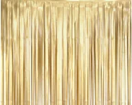 Sylwester - Kurtyna - zasłona na drzwi matowa złota - 100 x 200 cm - miniaturka - grafika 1