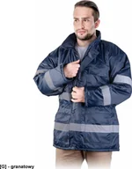 Odzież robocza - R.E.I.S. K-BLUE - KURTKA ZIMOWA Z PASAMI ODBLASKOWYMI 2XL - miniaturka - grafika 1