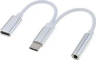 Kable - PremiumCord PremiumCord Převodník USB-C na audio konektor jack 3,5mm female + USB typ C konektor pro nabíjení - miniaturka - grafika 1