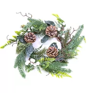 Ozdoby bożonarodzeniowe - Wianek Dekoracyjny Ozdobny Świąteczny Śr. 23 Cm - miniaturka - grafika 1