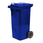 Kosze na śmieci - Pojemnik Na Odpady 120L Niebieski - miniaturka - grafika 1
