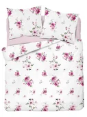Pościel - Pościel 220x200 satyna bawełnianakomplet do sypialni kwiatki - miniaturka - grafika 1