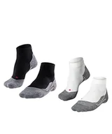 Skarpetki damskie - FALKE Mężczyźni Skarpety do biegania RU4 Endurance Short 2-Pack M SSO Bawełna przeciw pęcherzom cienkie 2 Pak, Wielokolorowy (Sortiment 0010), 39-41 - miniaturka - grafika 1