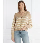 Swetry damskie - GUESS Kardigan | Regular Fit | z dodatkiem wełny - miniaturka - grafika 1