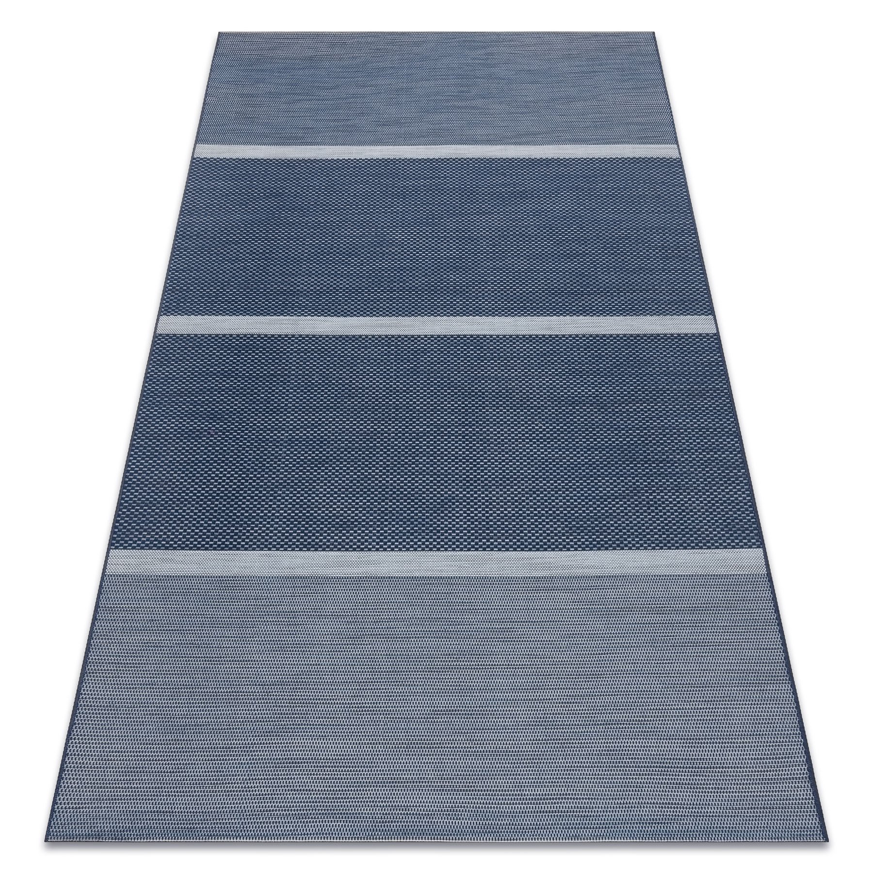 Dywan SZNURKOWY SIZAL COLOR 47011/309 Pasy Niebieski niebieski 120x170 cm