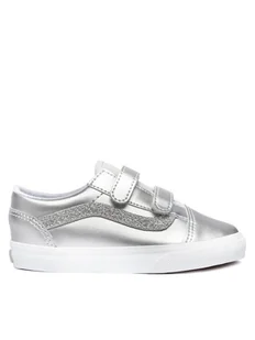 Vans Tenisówki Old Skool V VN000CTG7VF1 Srebrny - Buty dla dziewczynek - miniaturka - grafika 1