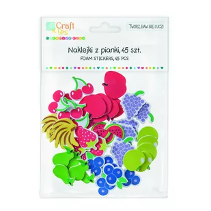 Naklejki Z Pianki Owoce 45Szt Dalprint - Scrapbooking - miniaturka - grafika 1