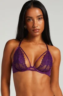 Hunkemöller Nieusztywniany biustonosz z fiszbinami Cinnamon Fioletowy - Biustonosze - miniaturka - grafika 1