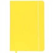 Notesy i bloczki - NOTES NOTATNIK ŻÓŁTY PLANER W LINIĘ DO PRACY SZKOŁY NA STUDIA BUJO A5 - miniaturka - grafika 1