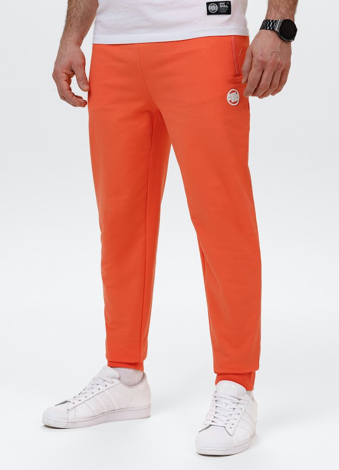Spodnie sportowe PIT BULL Tricot Terry NUGGET bright salmon-S