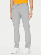 Spodnie męskie - Napapijri Chinosy M-Puyo NP0A4H98 Szary Slim Fit - miniaturka - grafika 1