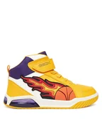 Buty dla chłopców - Geox Sneakersy J Inek J569CC 05411 C2295 DD Żółty - miniaturka - grafika 1