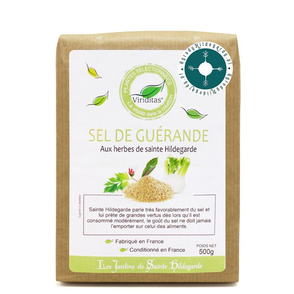 Przyprawy i zioła - Sól z ziołami św. Hildegardy 500g / Les Jardins de Sainte-Hildegarde