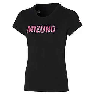 Koszulki i topy damskie - Mizuno Athletic Tee Koszulka damska, czarny, XS - grafika 1