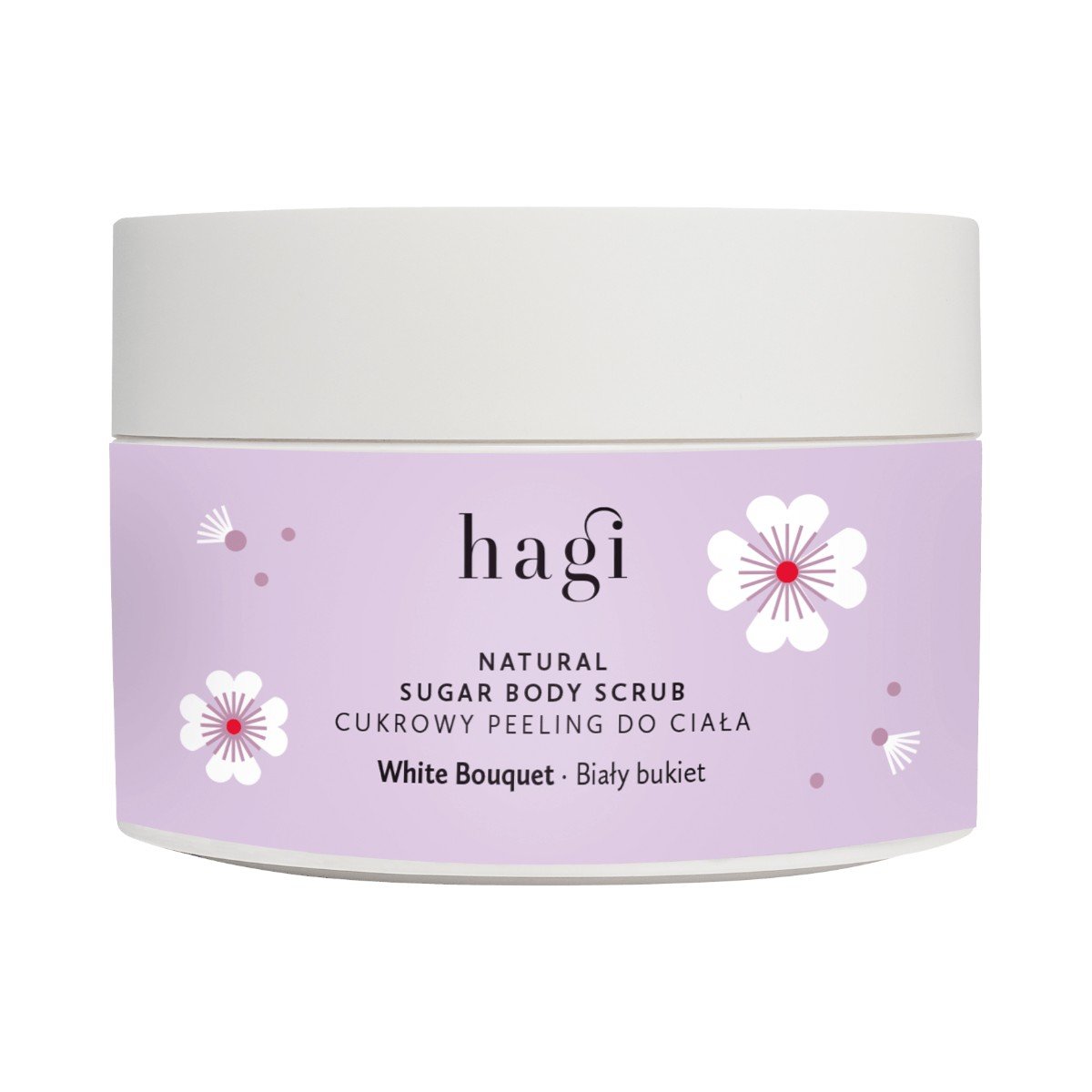 Hagi Biały Bukiet Naturalny Peeling cukrowy do ciała