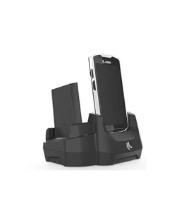 zebra KIT, 1 SLOT AND 1 SPARE BATTERY ETHERNET 'amp; USB COMMUNICATIONS CRADLE FOR TC5X TERMINALS, INC PWR-BGA12V50W0WW, DC CABLE CBL-DC-388A1- CRD-TC5X-2SETH-02 - Ładowarki do aparatów dedykowane - miniaturka - grafika 1