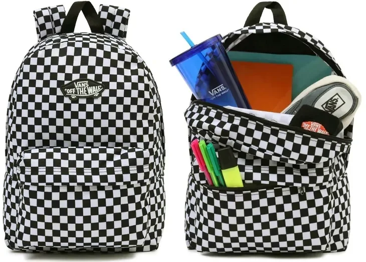 Vans Plecak Szkolny Old Skool Checkerboard Szachownica Klasyk Realm Deska
