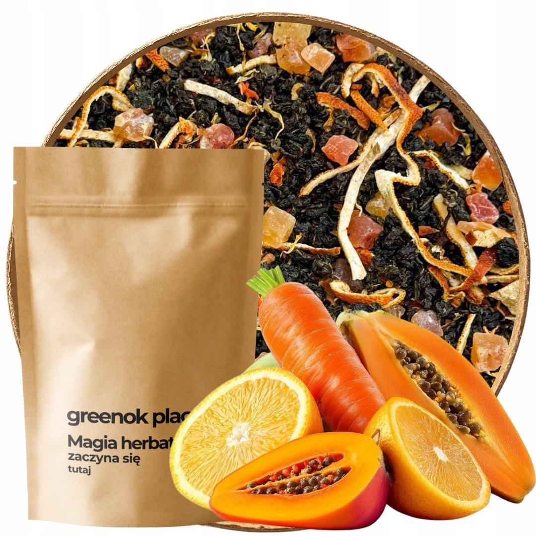 Herbata oolong Marchewkowe Ciastko 1000g liściasta papaja marchewka ulung